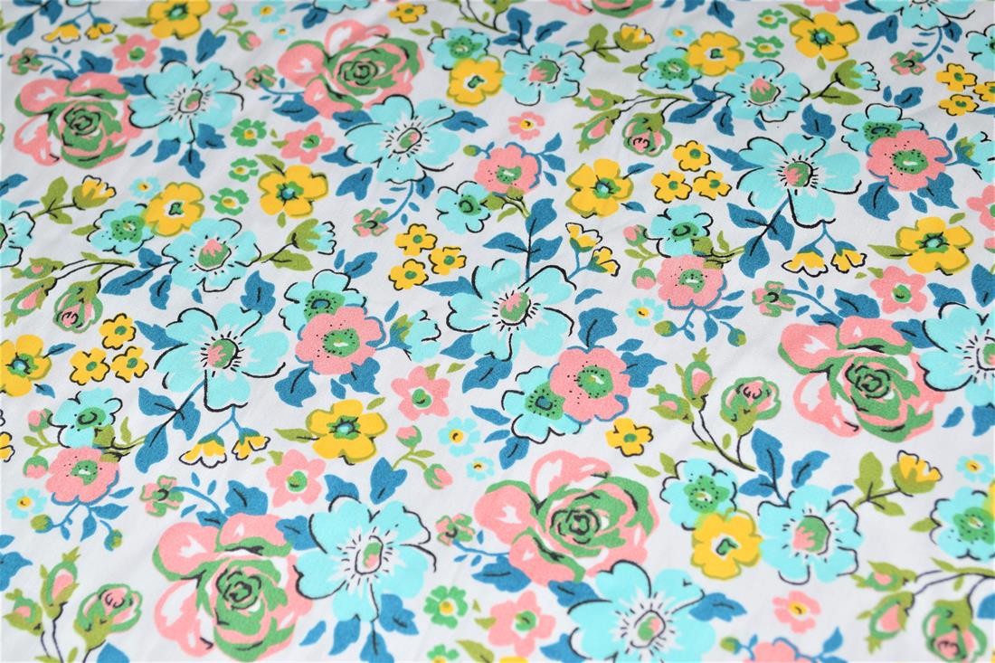 Printed Beautiful Floral 100% Cotton Fabric