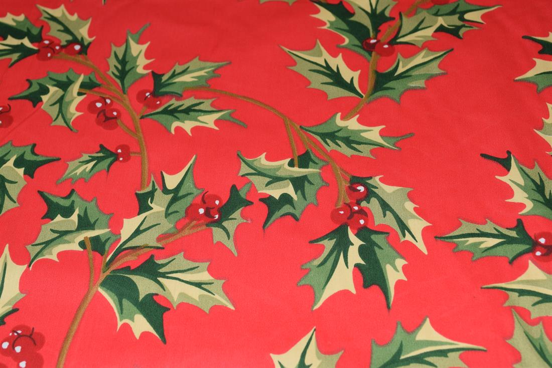 Christmas Holly Fabric