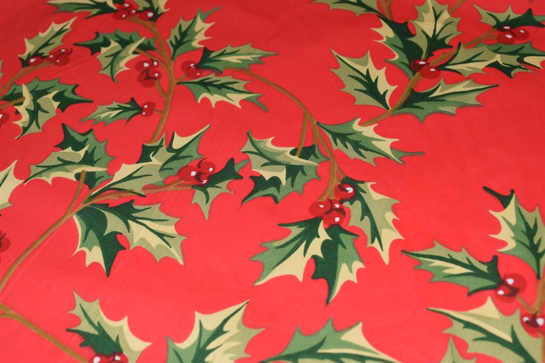 Christmas Holly Fabric