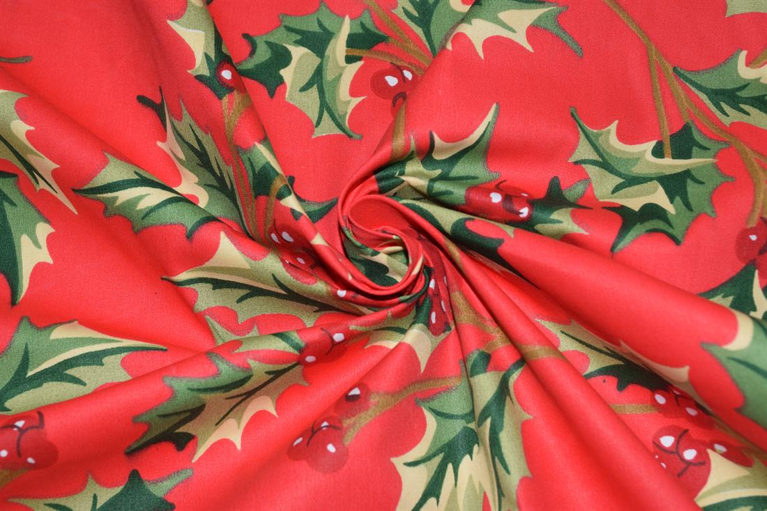 Christmas Holly Fabric