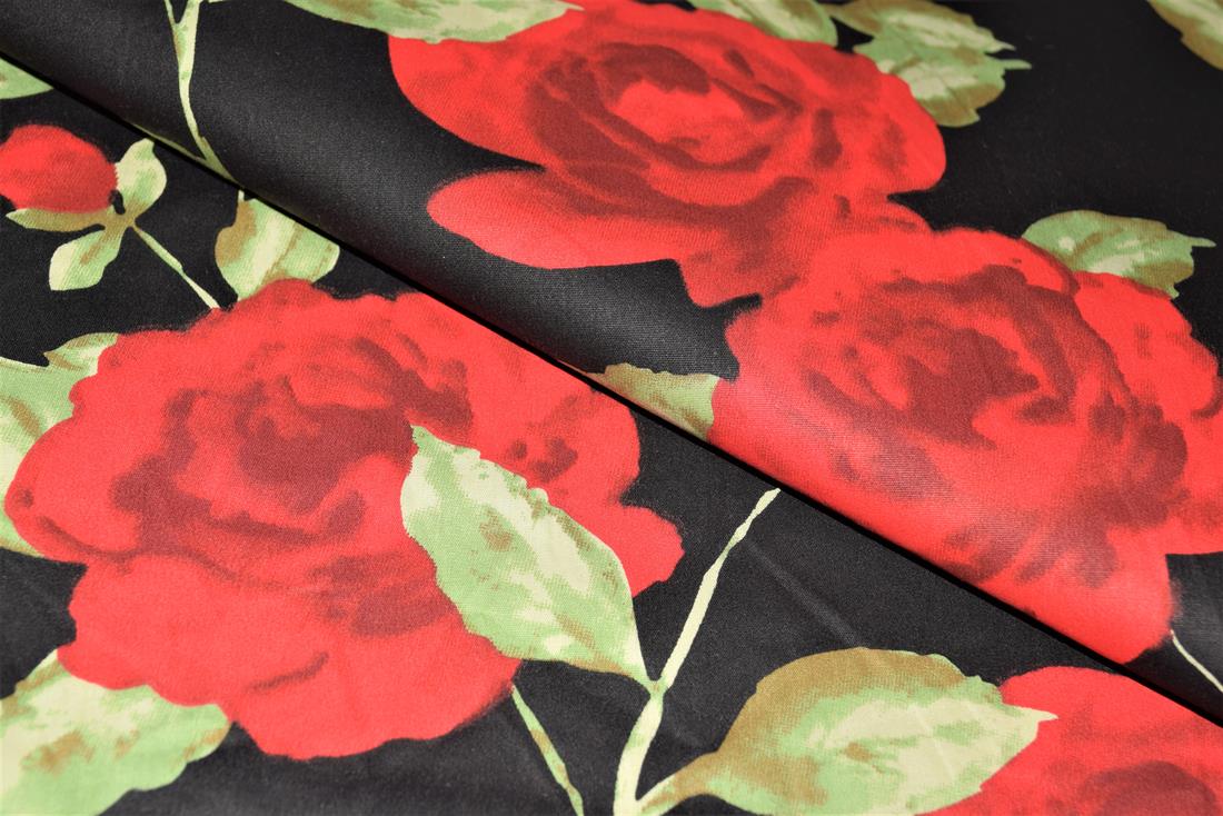 Printed Roses 100% Cotton Fabric