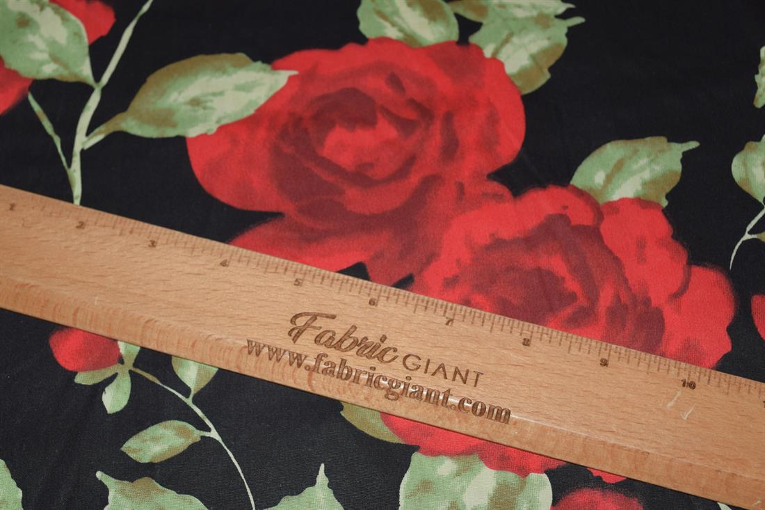 Printed Roses 100% Cotton Fabric