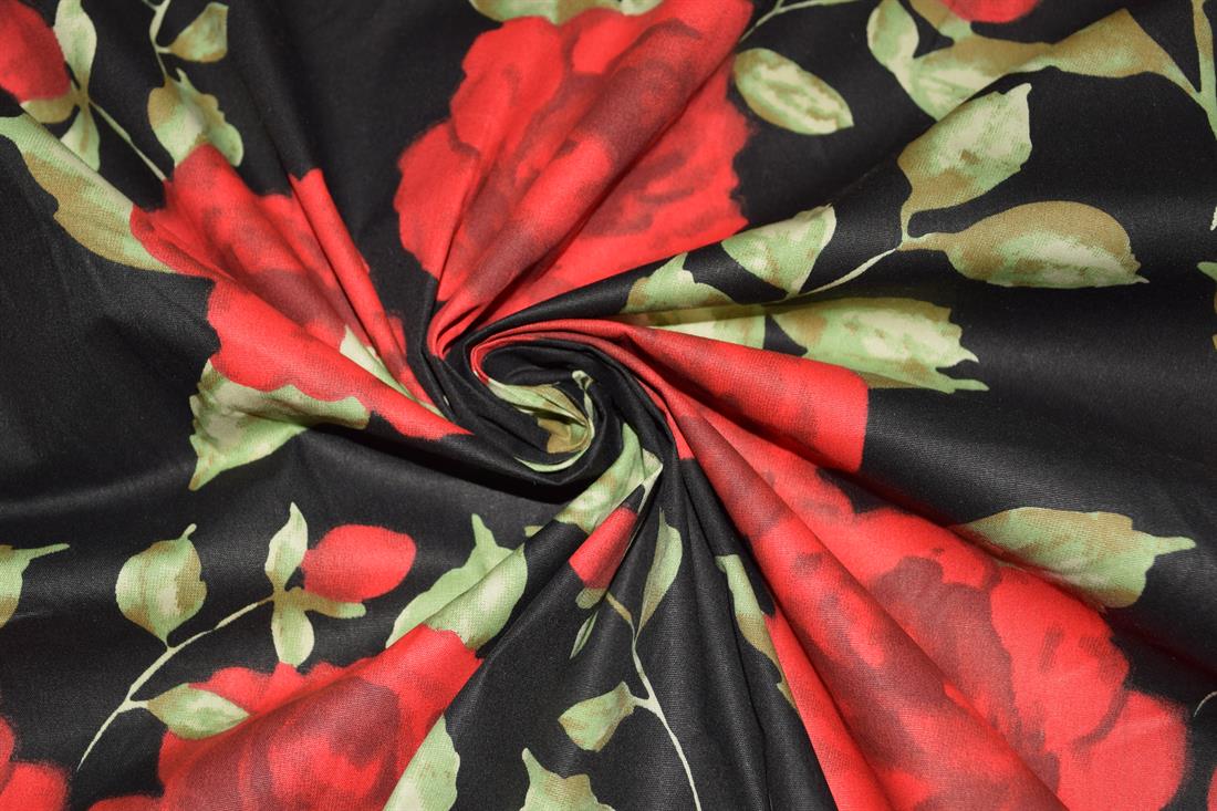 Printed Roses 100% Cotton Fabric