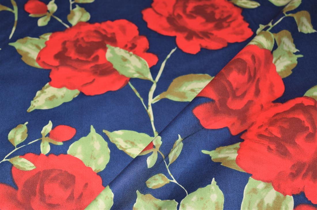 Printed Roses 100% Cotton Fabric