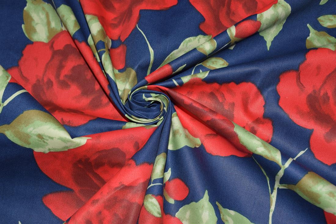 Printed Roses 100% Cotton Fabric