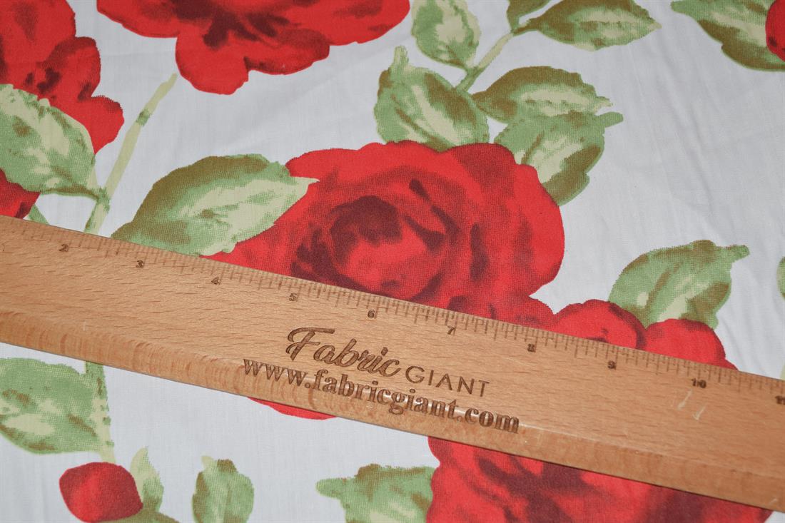 Printed Roses 100% Cotton Fabric