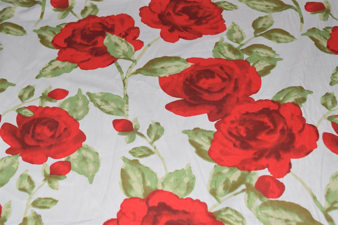 Printed Roses 100% Cotton Fabric