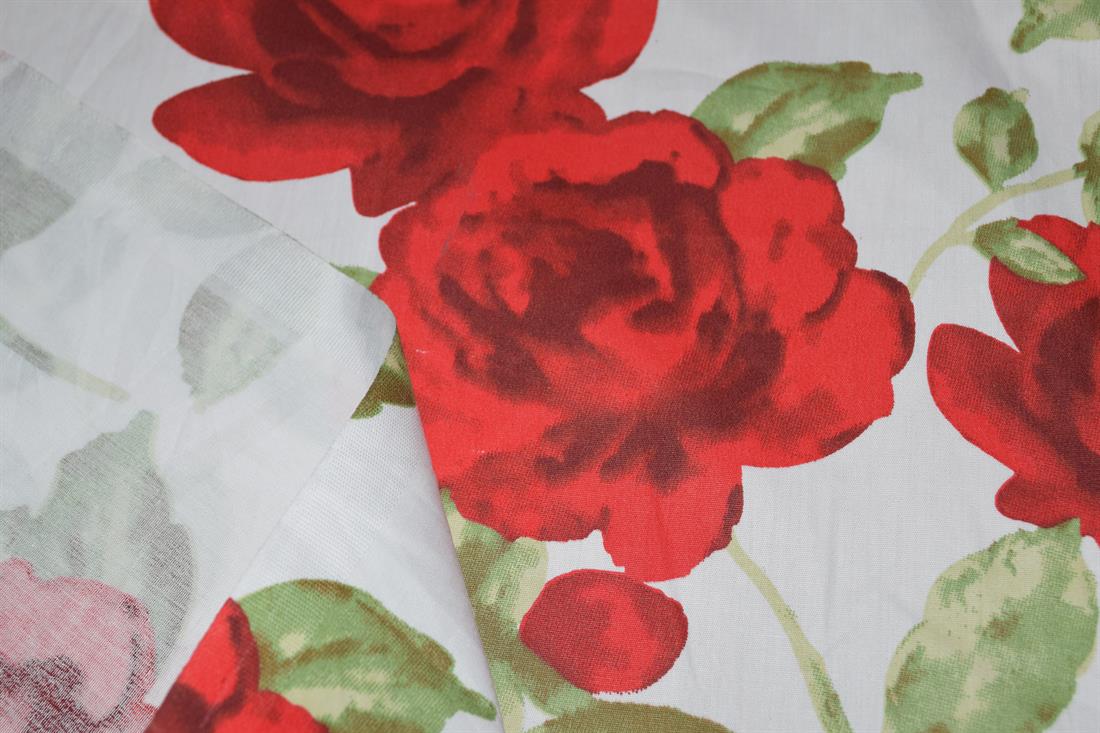 Printed Roses 100% Cotton Fabric