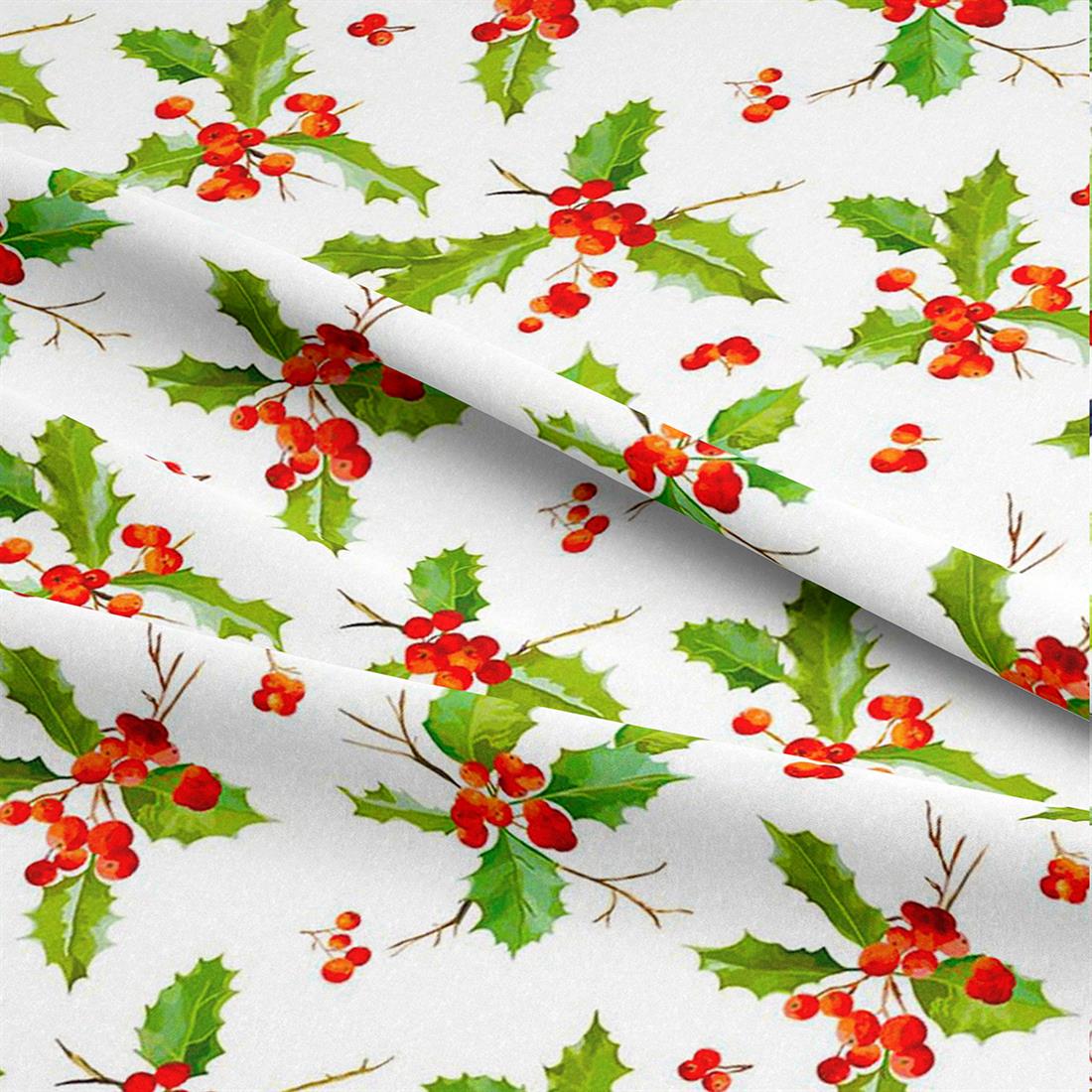 White Jolly Holly CC485 This Fabric