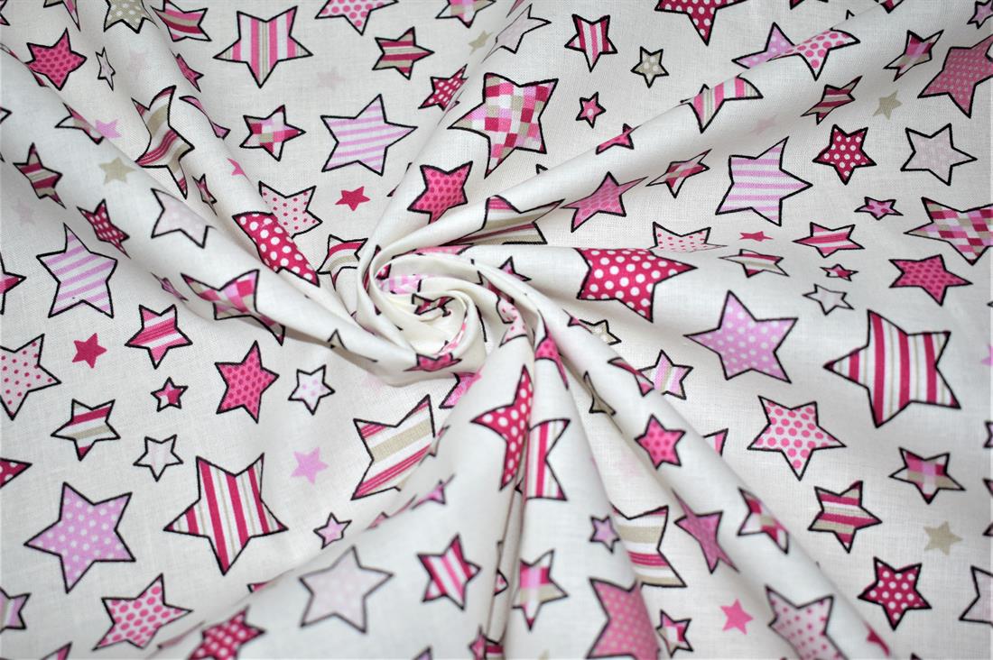 Printed 100% Cotton Starts Fabric