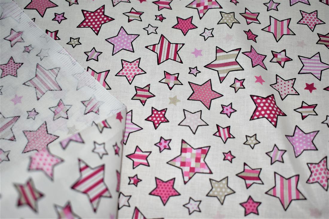 Printed 100% Cotton Starts Fabric