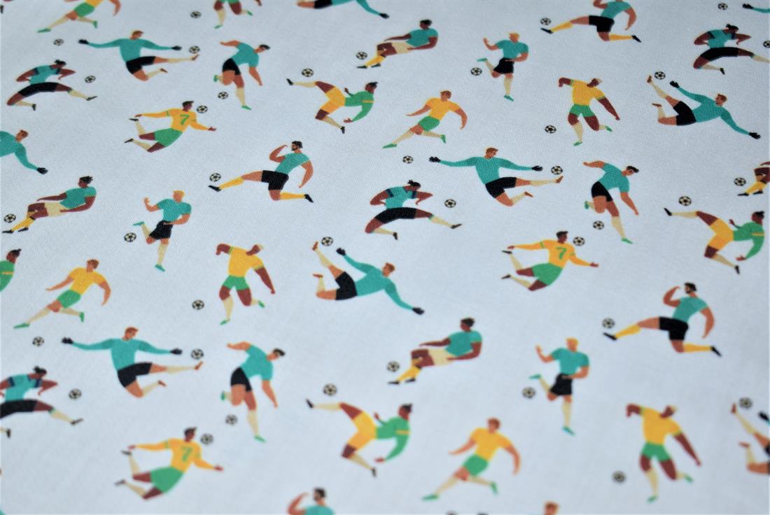 White Printed 100% Cotton, Starts Fabric