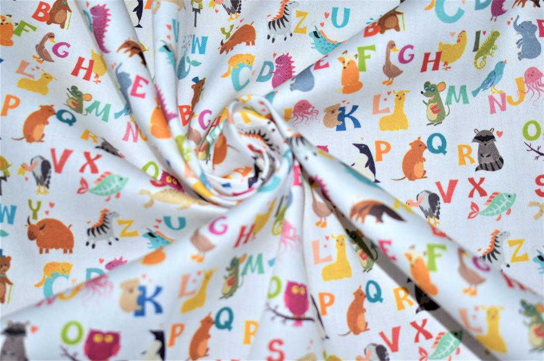 White Printed 100% Cotton Fabric