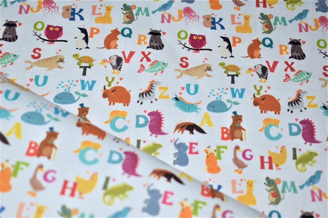 White Printed 100% Cotton Fabric