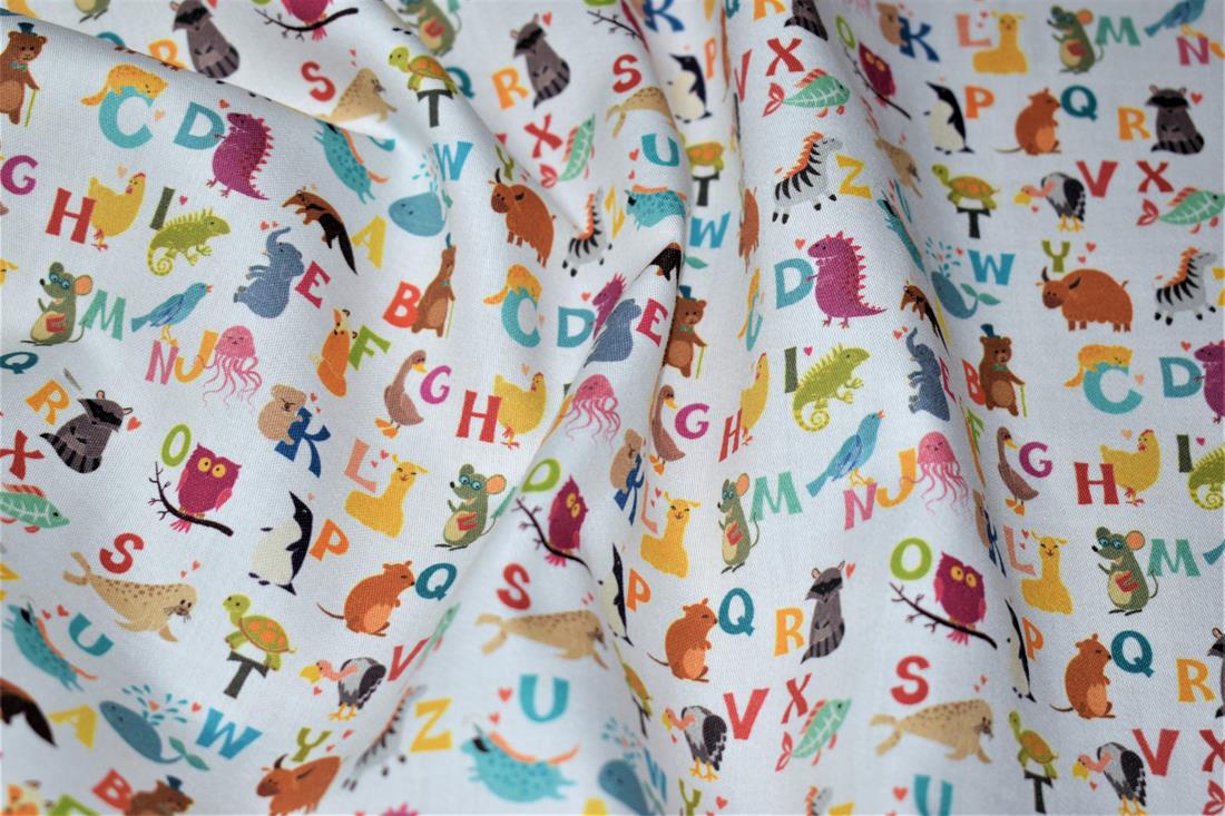 White Printed 100% Cotton Fabric