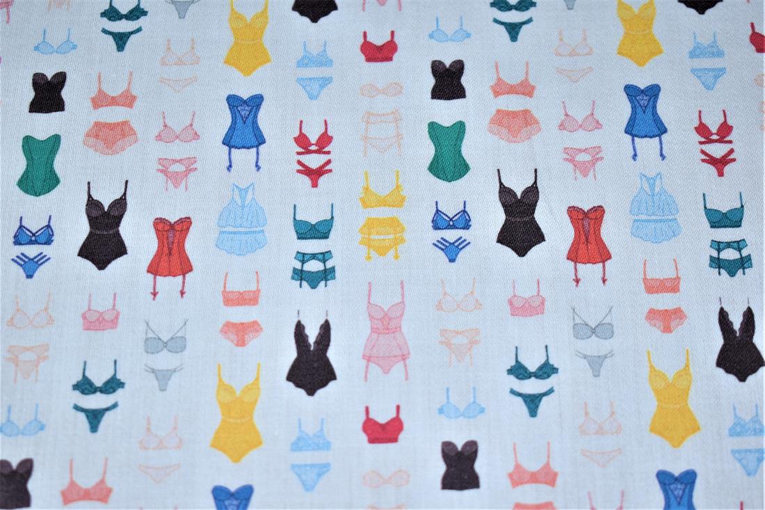 White Printed 100% Cotton Fabric