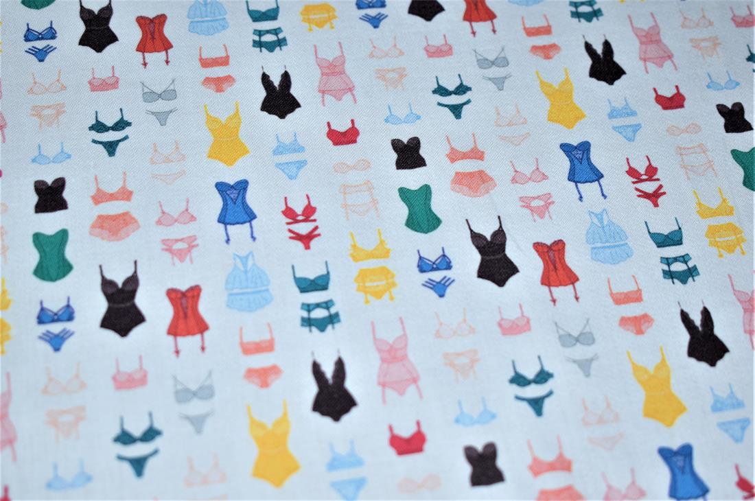 White Printed 100% Cotton Fabric