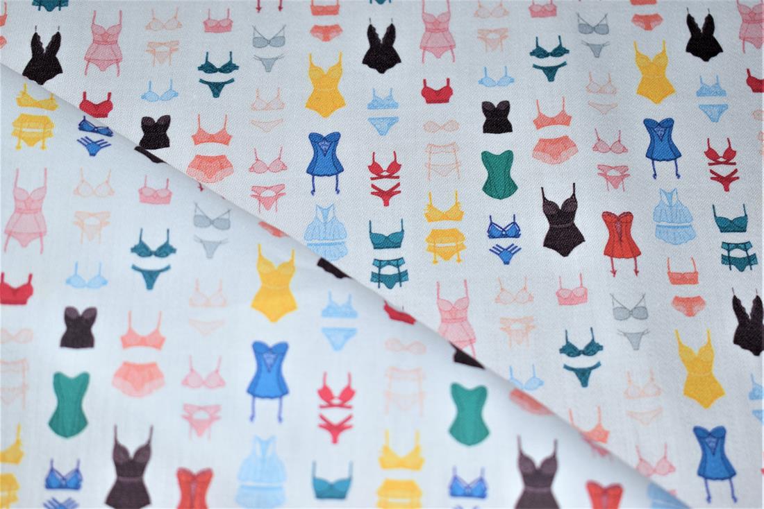 White Printed 100% Cotton Fabric