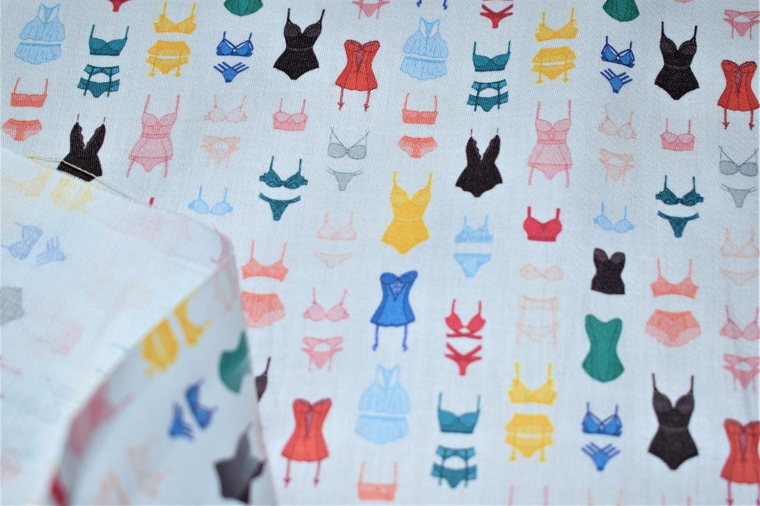 White Printed 100% Cotton Fabric