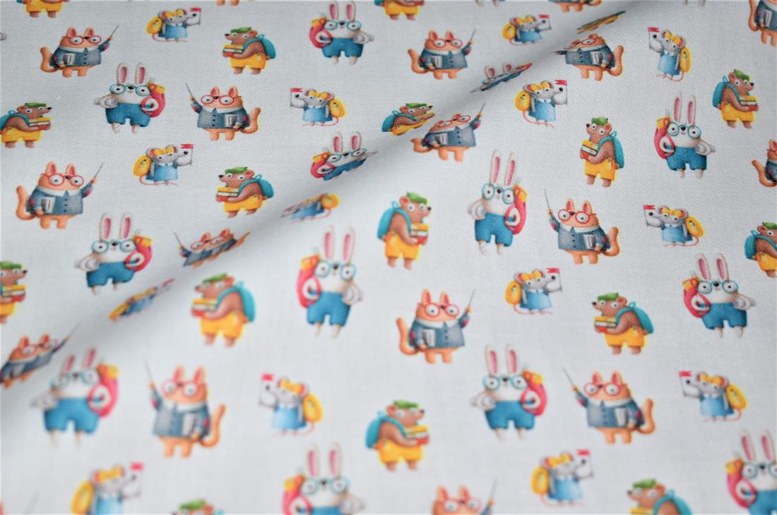 White Printed 100% Cotton Fabric