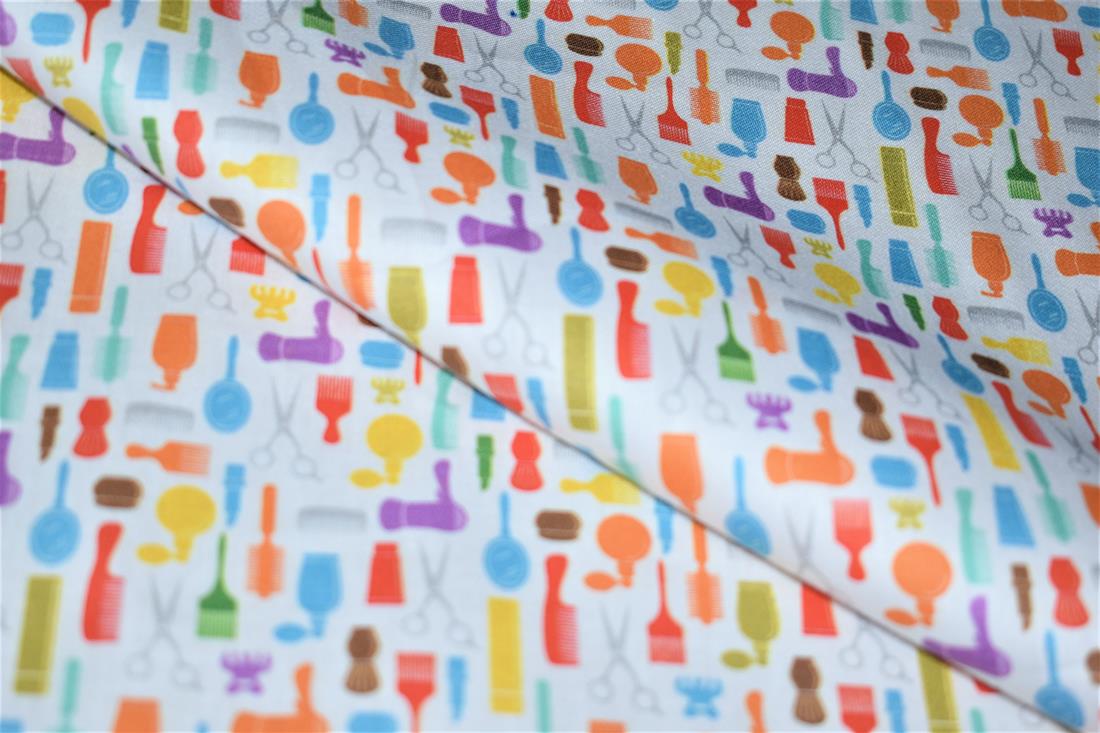 White Printed 100% Cotton Fabric