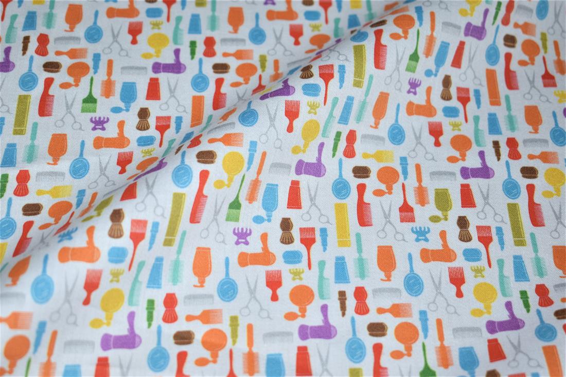 White Printed 100% Cotton Fabric