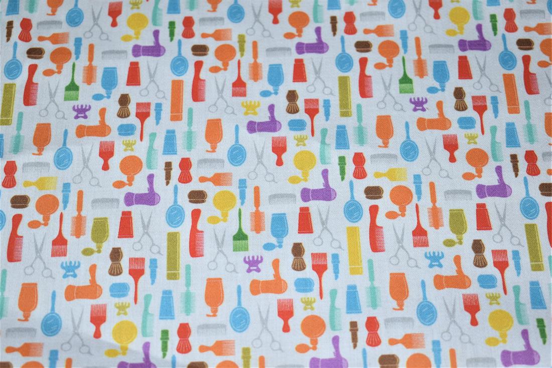 White Printed 100% Cotton Fabric
