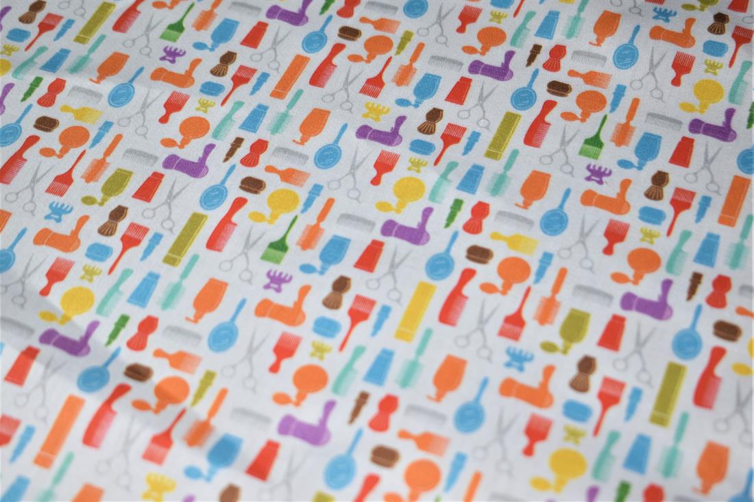 White Printed 100% Cotton Fabric