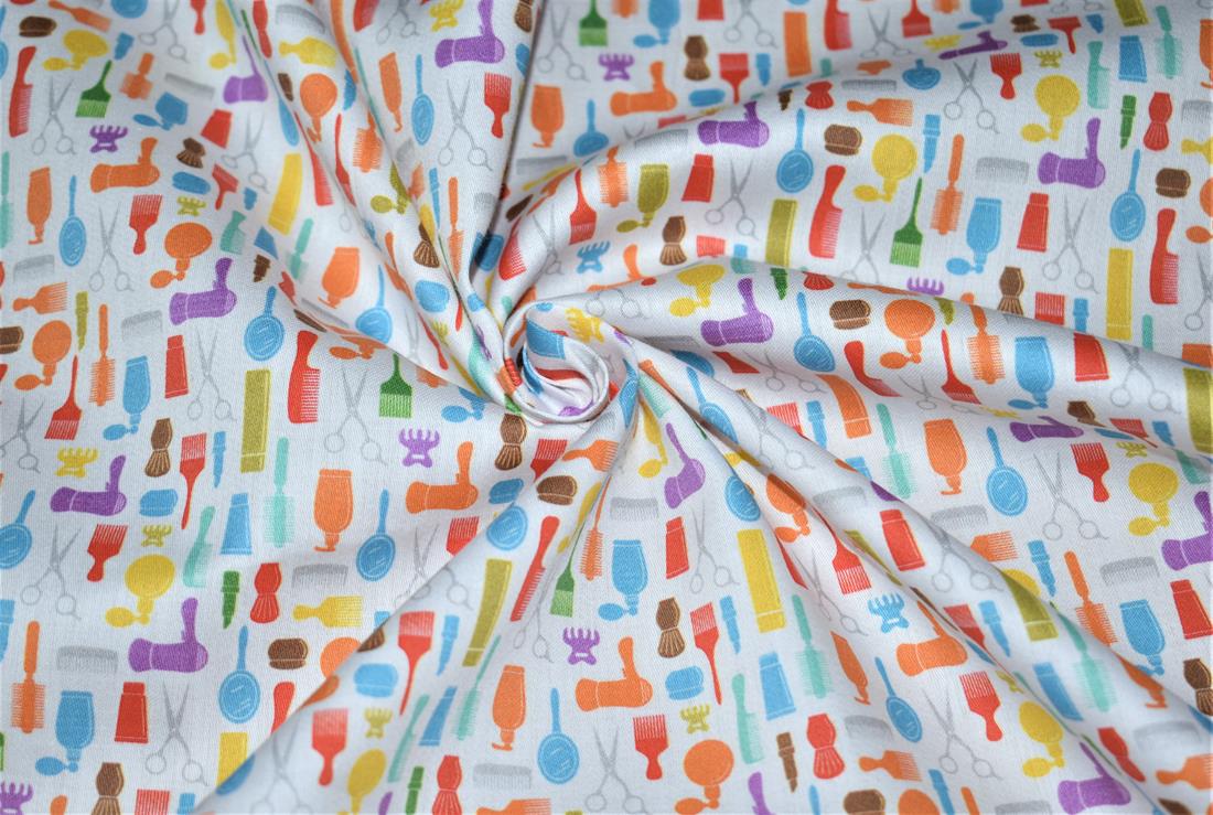 White Printed 100% Cotton Fabric
