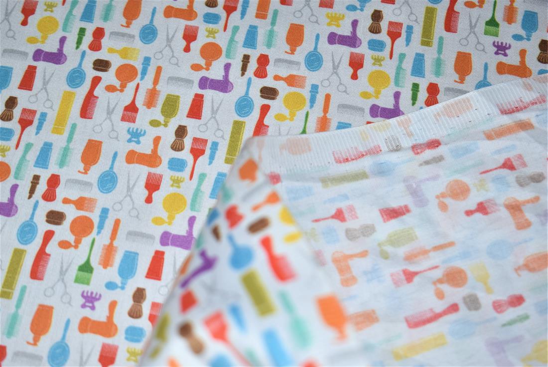 White Printed 100% Cotton Fabric