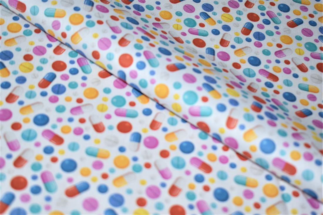 White Printed 100% Cotton Fabric