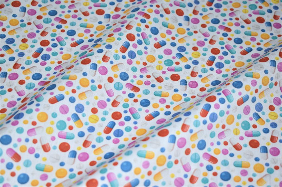 White Printed 100% Cotton Fabric