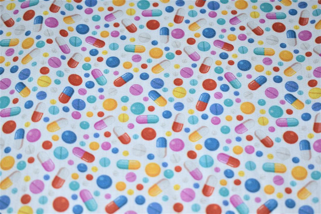 White Printed 100% Cotton Fabric