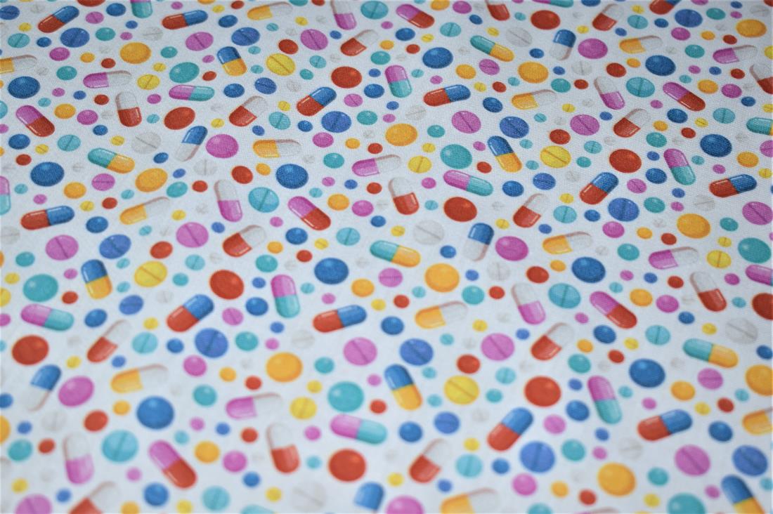 White Printed 100% Cotton Fabric