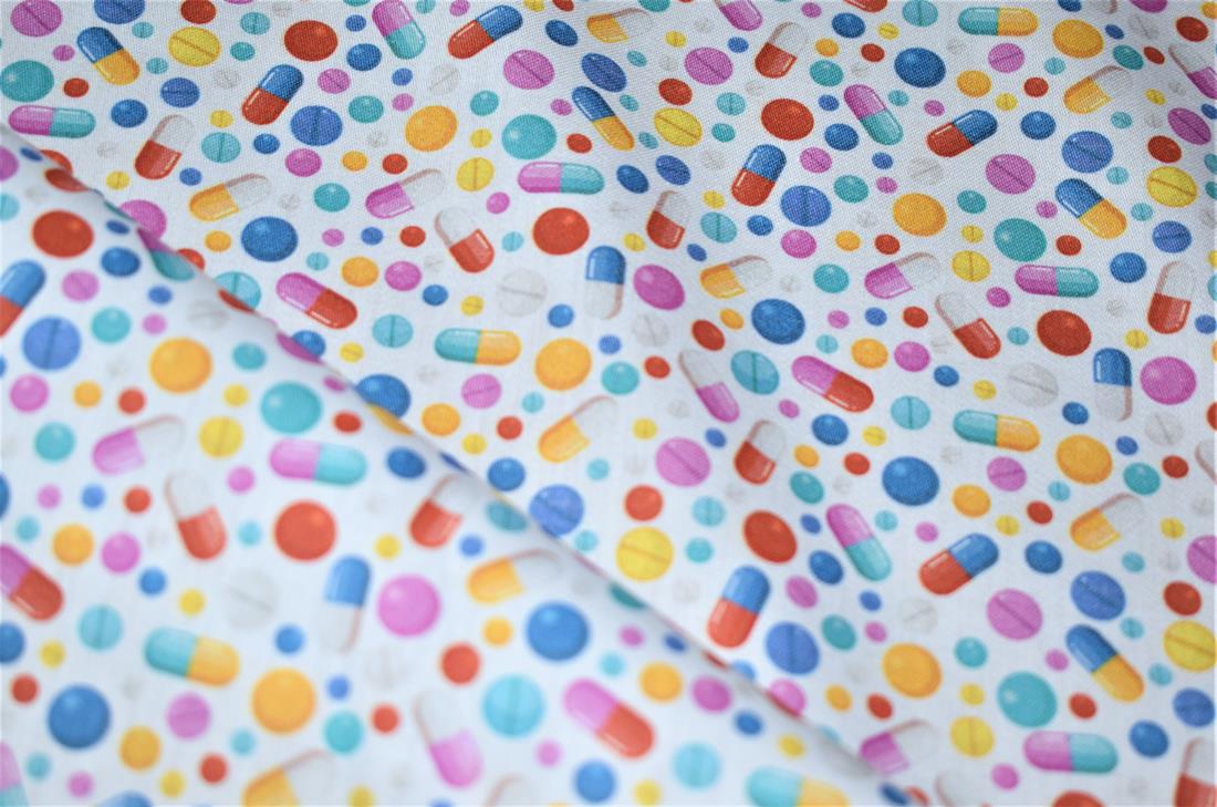 White Printed 100% Cotton Fabric