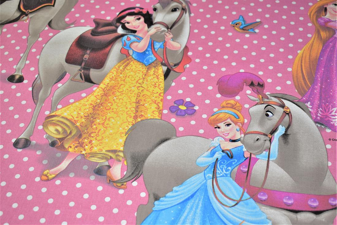 Purple Walt Disney Design Cotton Poplin Fabric