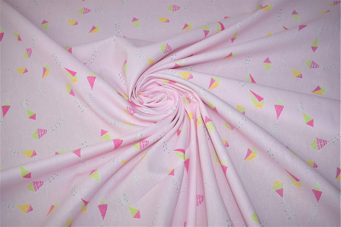 Kite Design Cotton Poplin Fabric