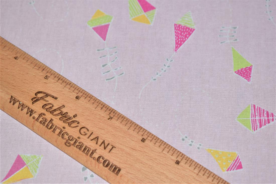 Kite Design Cotton Poplin Fabric
