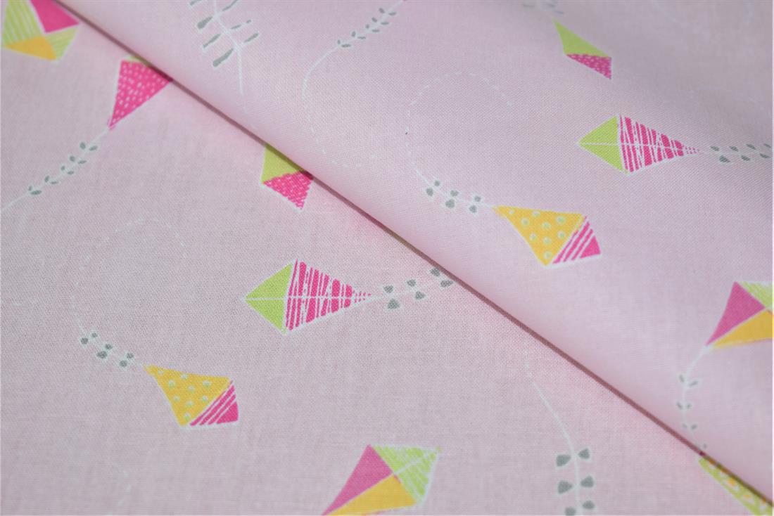 Kite Design Cotton Poplin Fabric
