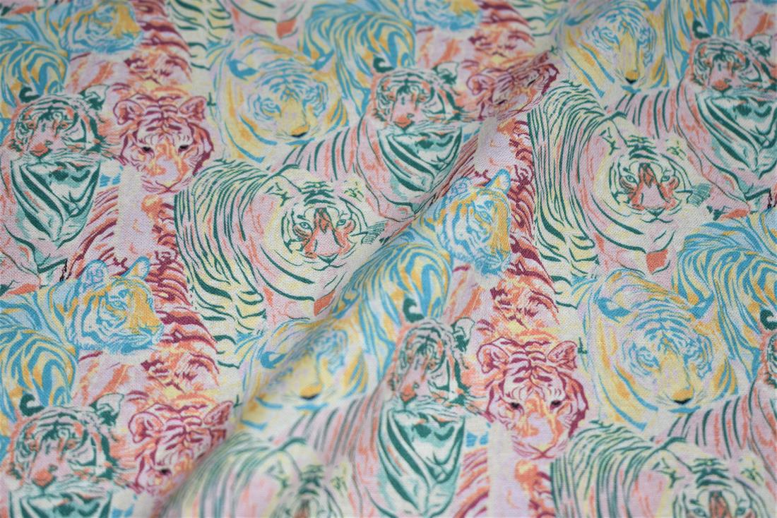 Baby Pink Little Johnny Rumble in the Jungle Cotton In the Fabrics