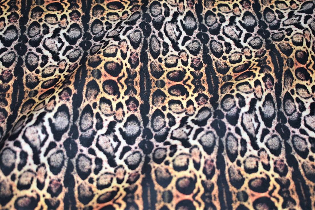 Black & Brown Digital Printed 100% Cotton, Merboys Design Fabric