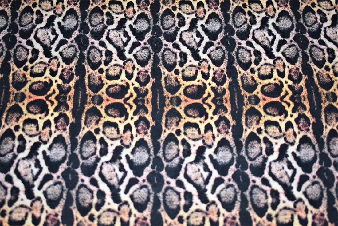 Black & Brown Digital Printed 100% Cotton, Merboys Design Fabric