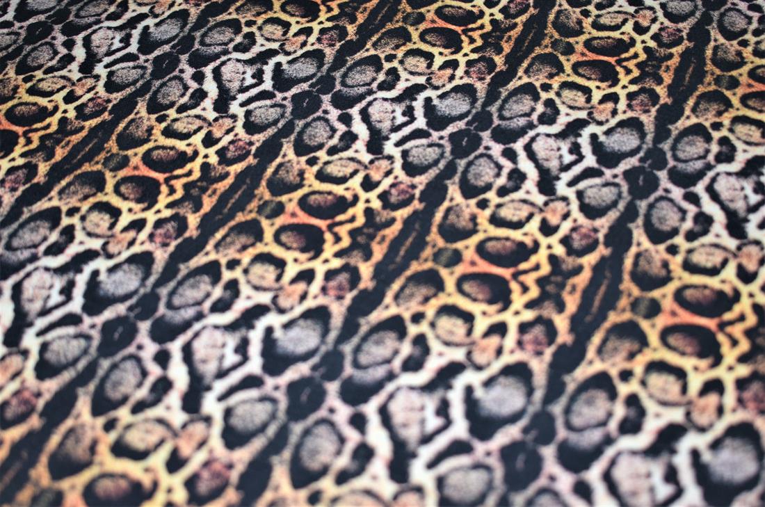 Black & Brown Digital Printed 100% Cotton, Merboys Design Fabric