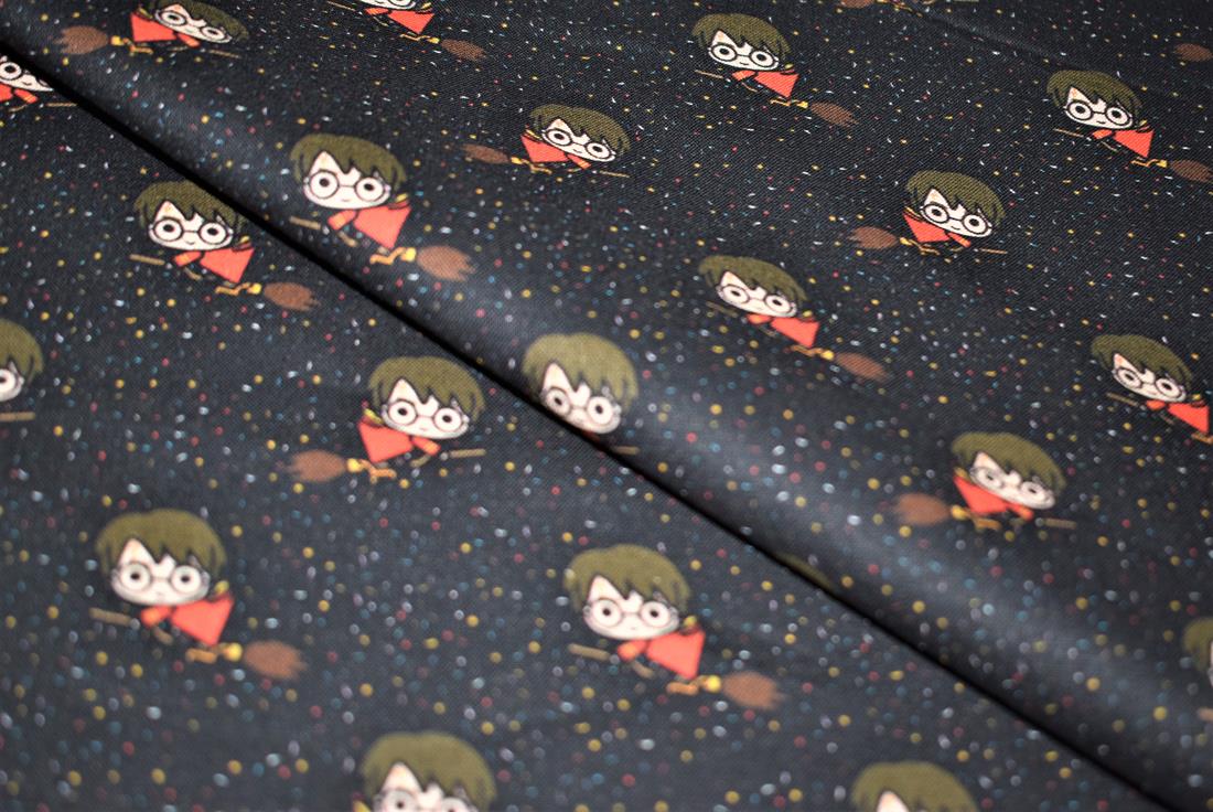 Black Digital Printed 100% Cotton Fabric