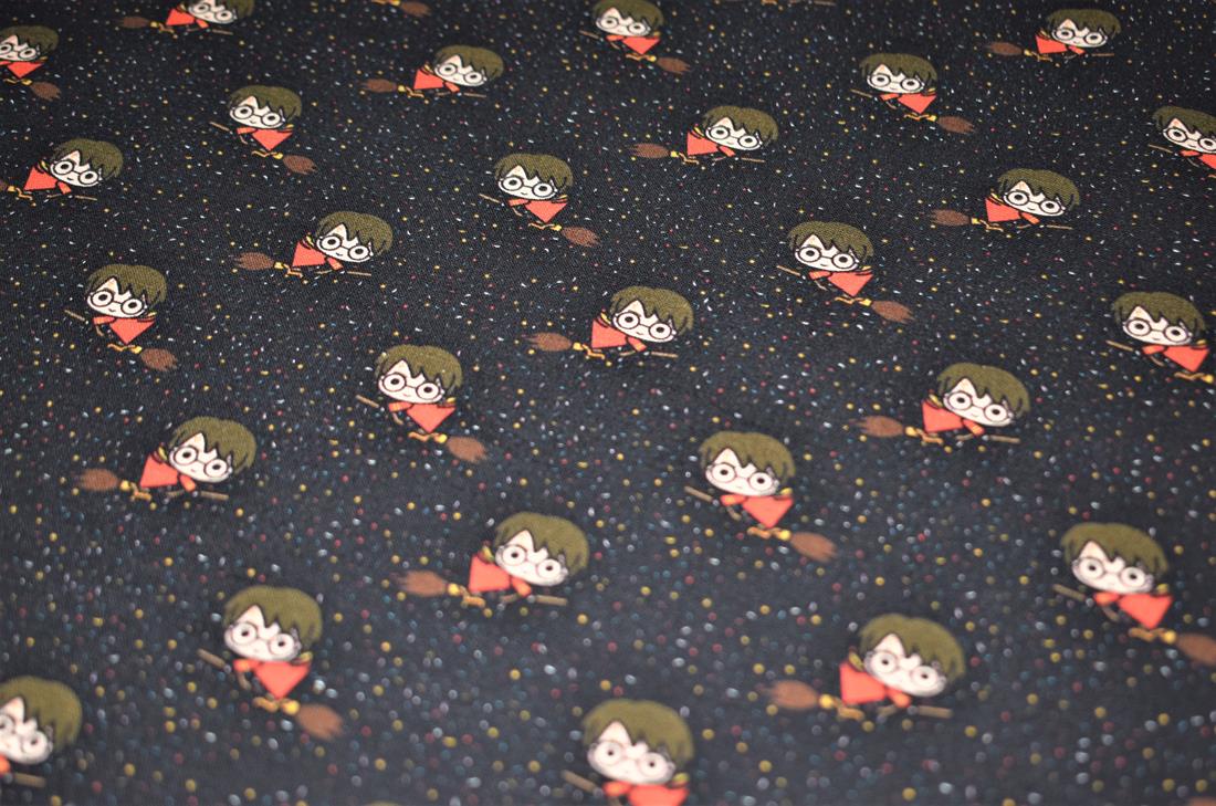 Black Digital Printed 100% Cotton Fabric