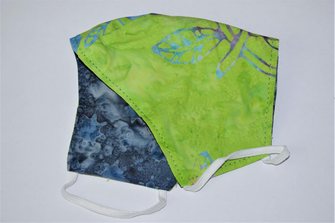 Lime Batik Masks Printed Design