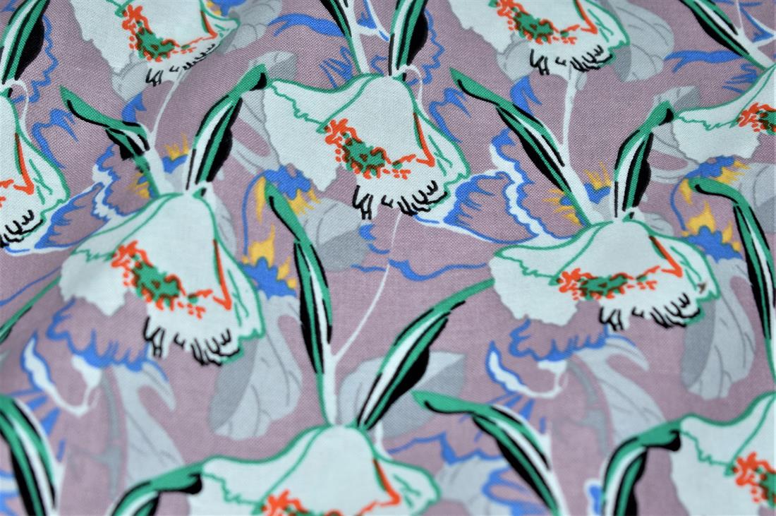 Lavendar Digital Printed 100% Cotton Clearance Stock