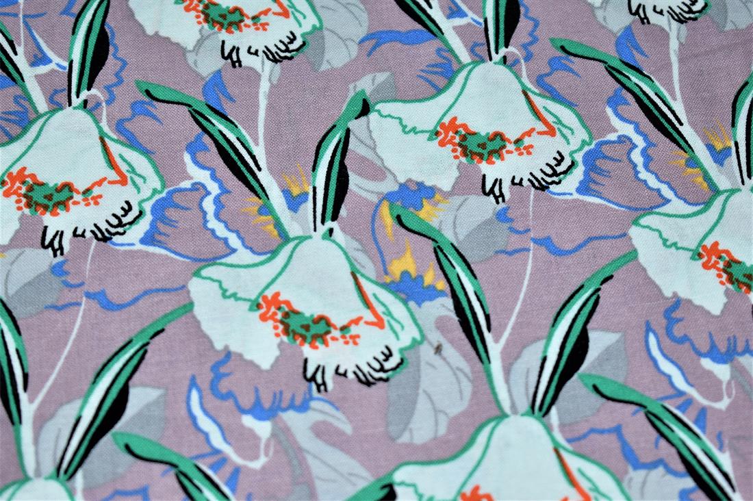 Lavendar Digital Printed 100% Cotton Clearance Stock