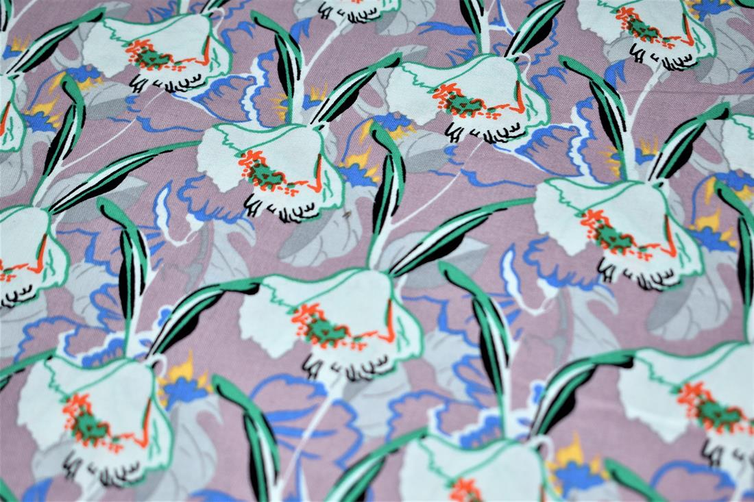 Lavendar Digital Printed 100% Cotton Clearance Stock