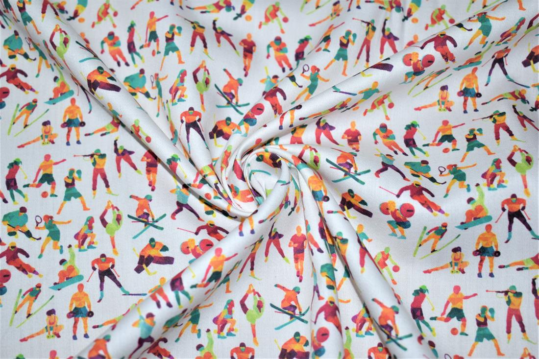 White Printed 100% Cotton Clearance